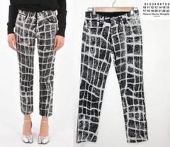 19ss マルジェラ two-tone ブリーチブラックデニム ジーンズ