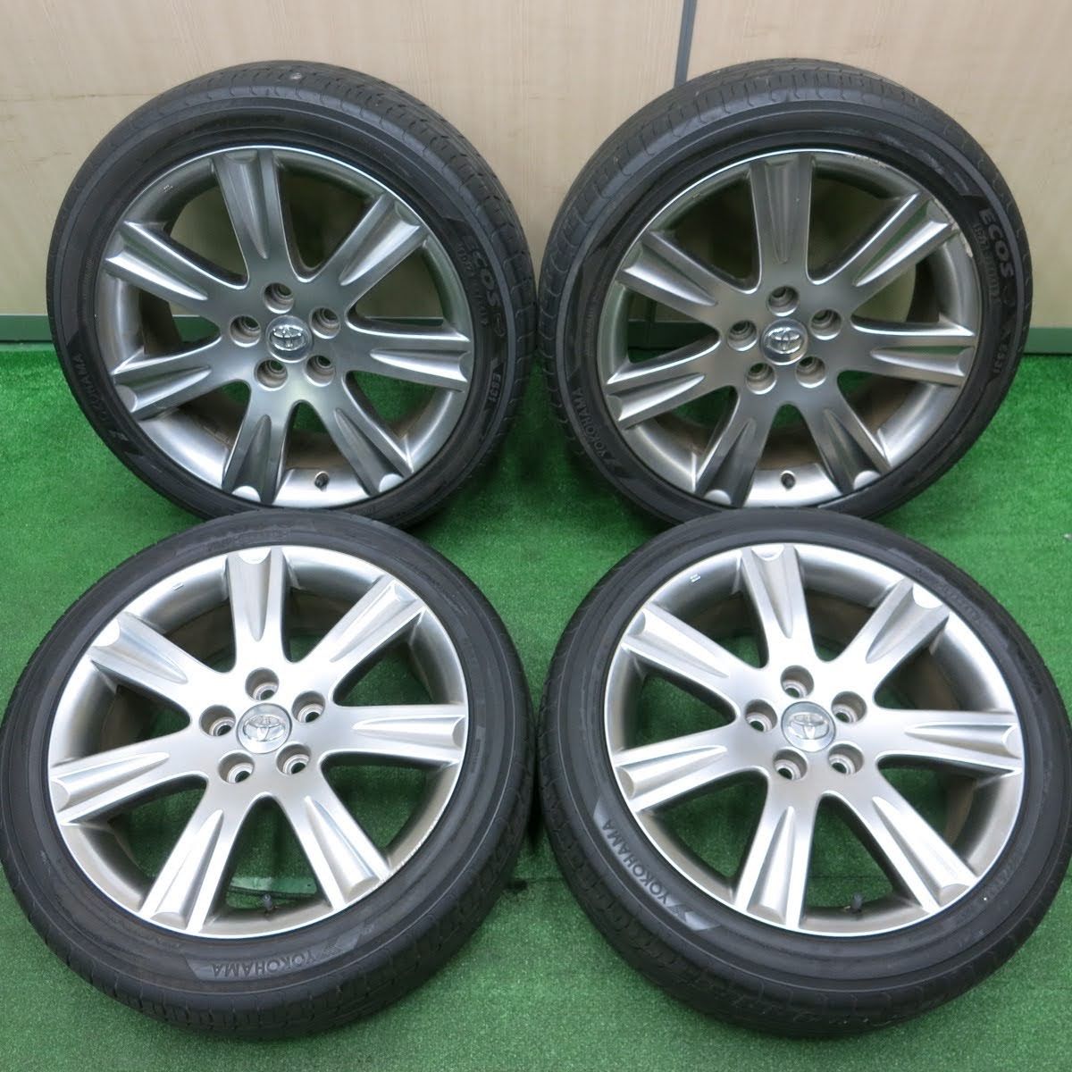 送料無料]4本価格☆トヨタ マークX ジオ 純正 225/45R18 ヨコハマ エコス ES31 18インチ  PCD114.3/5H☆3101414HAノ - メルカリ