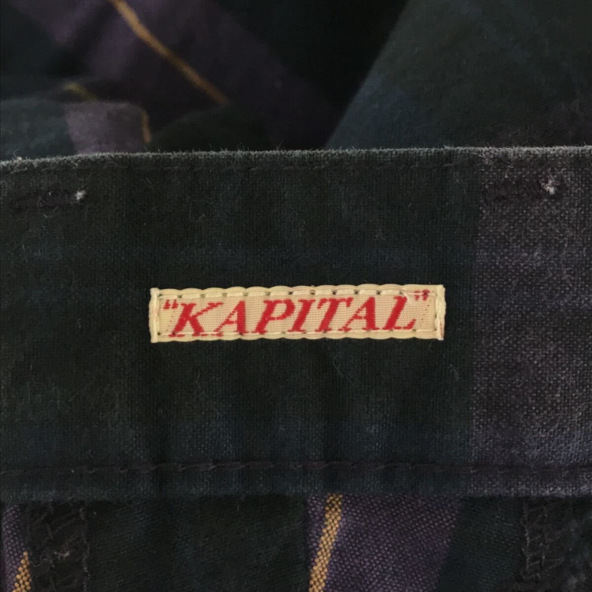 KAPITAL キャピタル 13SS ピーチタータンチェッククロップド