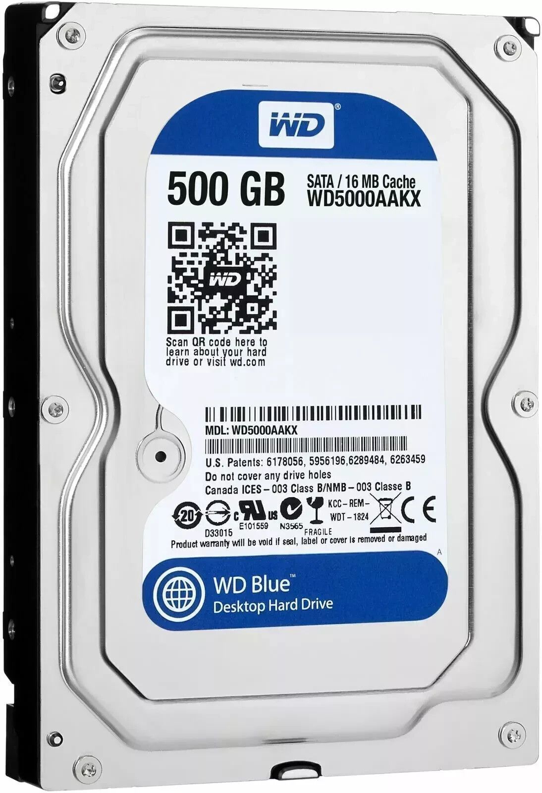 Western Digital Car Blue? 500GB Internal 7200 RPM 8.89 cm 3.5 WD5000AAKX