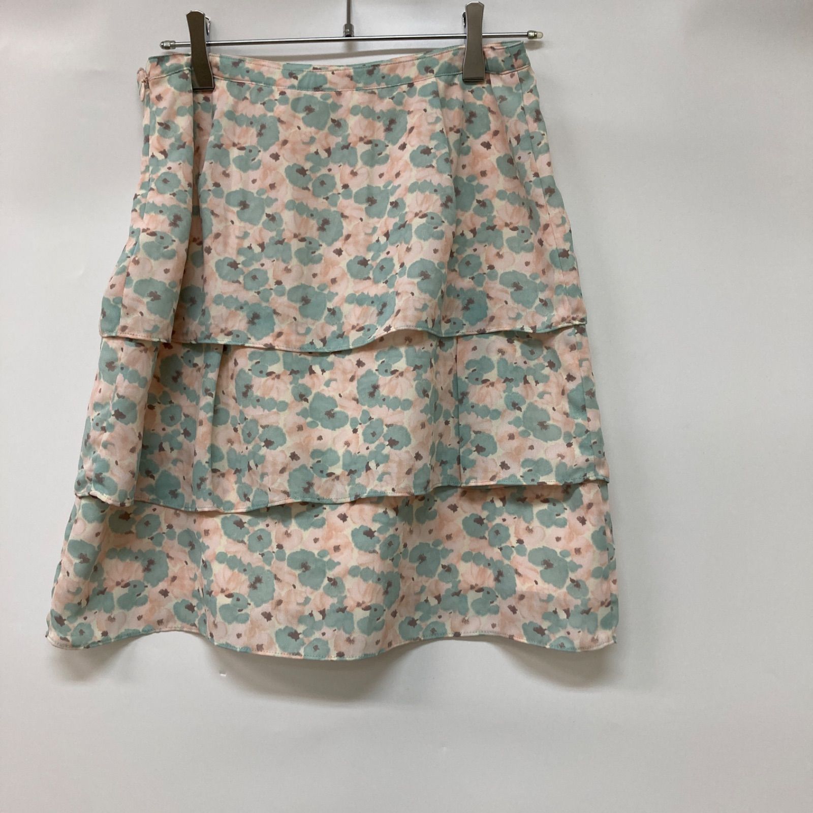 PROPORTION プロポーション スカート ティアードスカート 花柄 ピンク グリーン レディース 3サイズ CB628