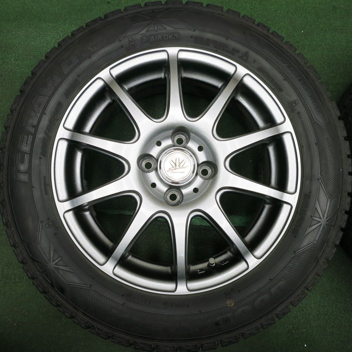 送料無料* バリ溝！キレイ！8.5分☆スタッドレス 185/65R15 グッドイヤー アイスナビ6 LOXARNY SPORT BADX ロクサーニ  632 PCD100/4H☆4032903NJス - メルカリ