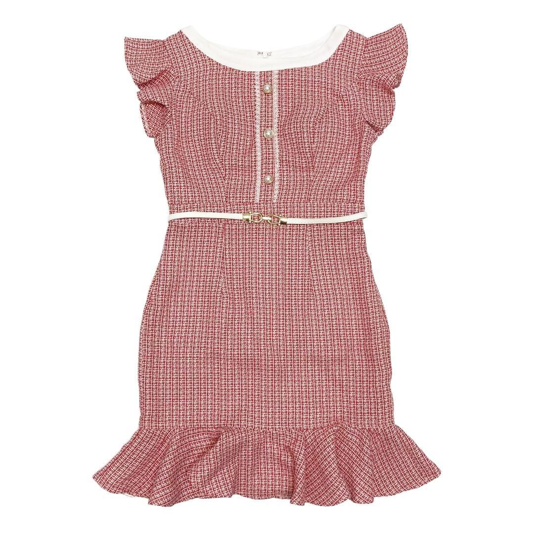 JEWELS ジュエルズ マーメイドツイードドレス JEWELS - パールチェーン