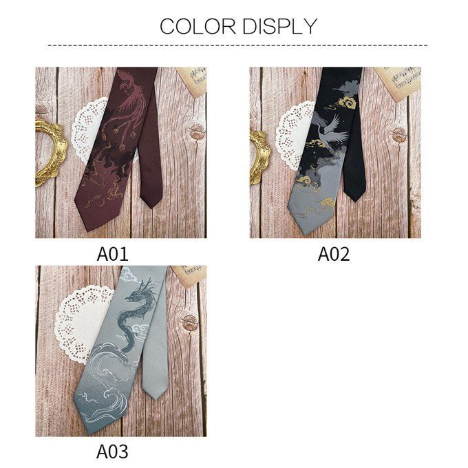 【おまとめ用】peony♡様　ネクタイ２本 □TRAD SALE！小紋 ○サテン調ワイン地にイエロー×オフホワイト