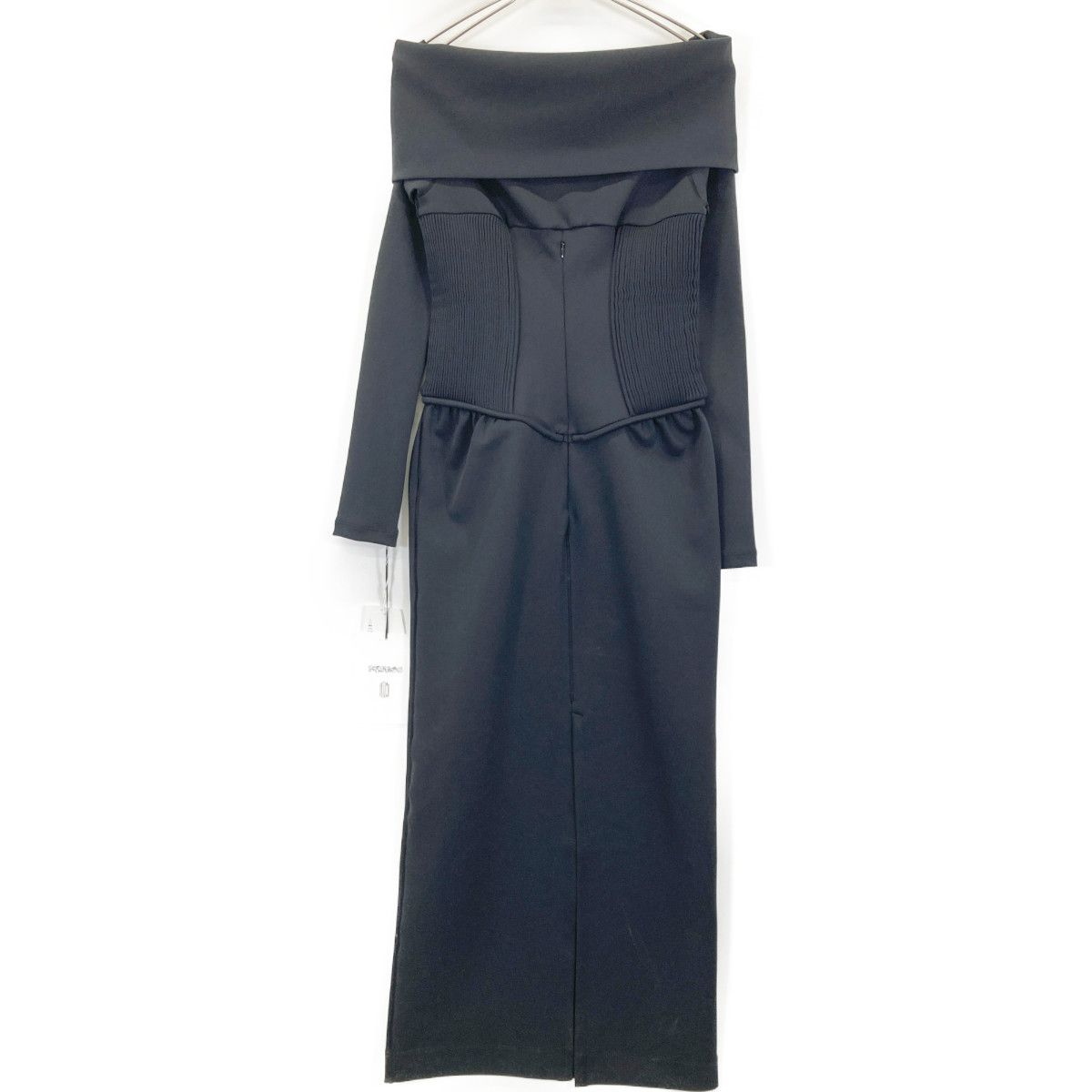 FETICO フェティコ FTC244-0805 24AW ブラック JERSEY OFF SHOULDER DRESS ジャージーオフショルダードレス 1