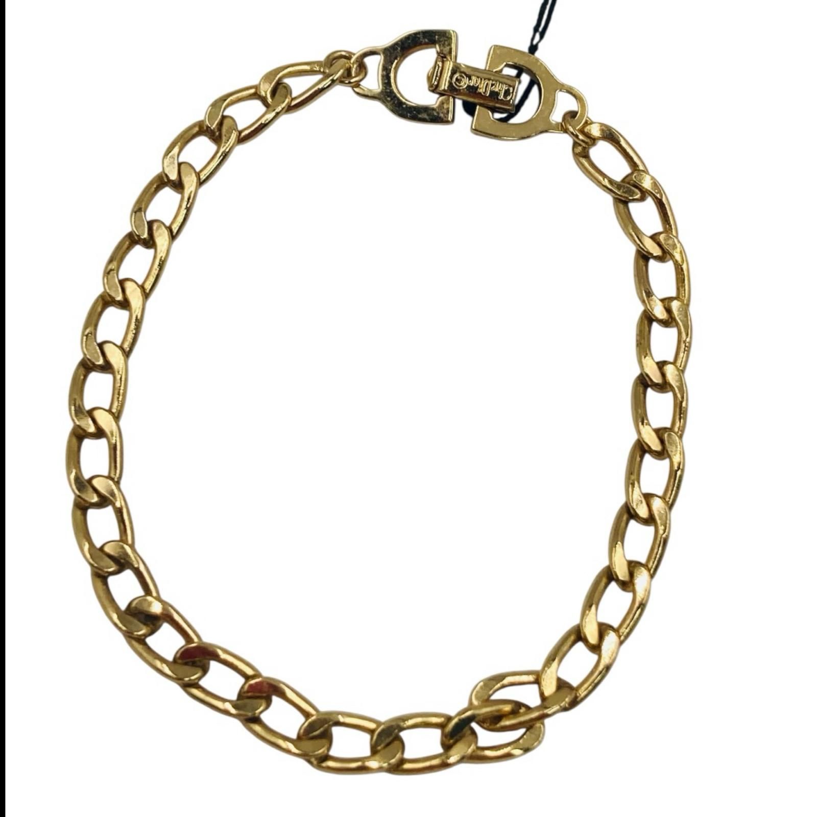 クリスチャンディオール　ゴールド ロゴ ブレスレット Christian Dior - クリスチャンディオール ロゴ ゴールド