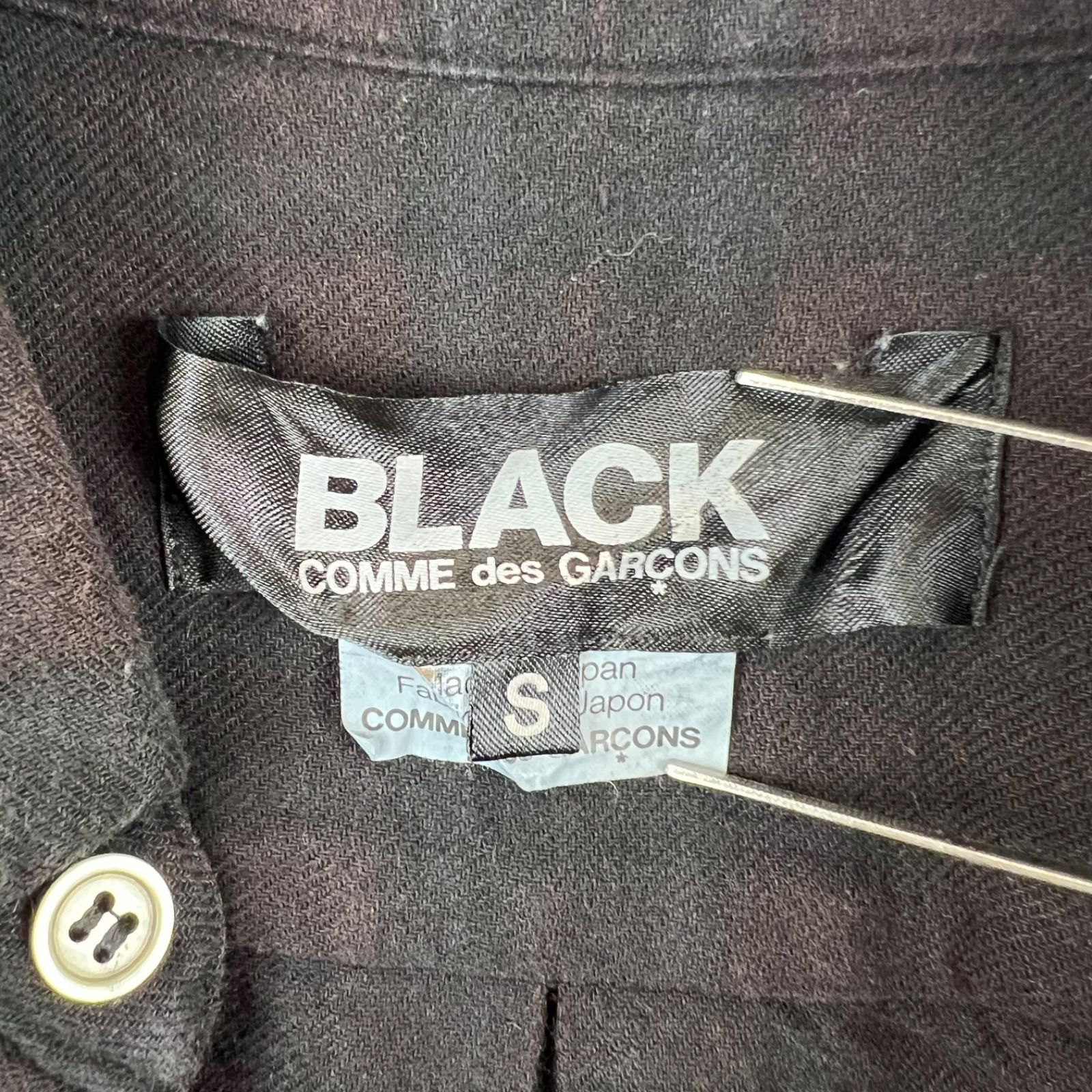 BLACK COMME des GARCONS CDG 00s AD2009 plaid dye L/S shirts S 1D