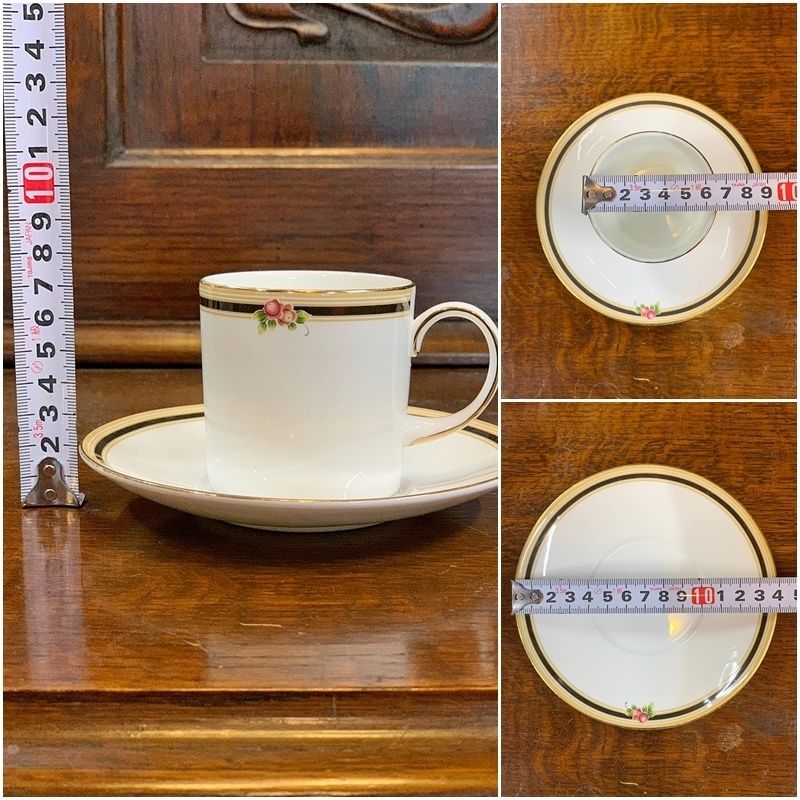 廃盤 ウェッジウッド クリオ カップ＆ソーサー 1客 WEDGWOOD CLIO 金彩 英国 イギリス ボーンチャイナ ライン ストレート ウエッジウッド 【RU0126-6】
