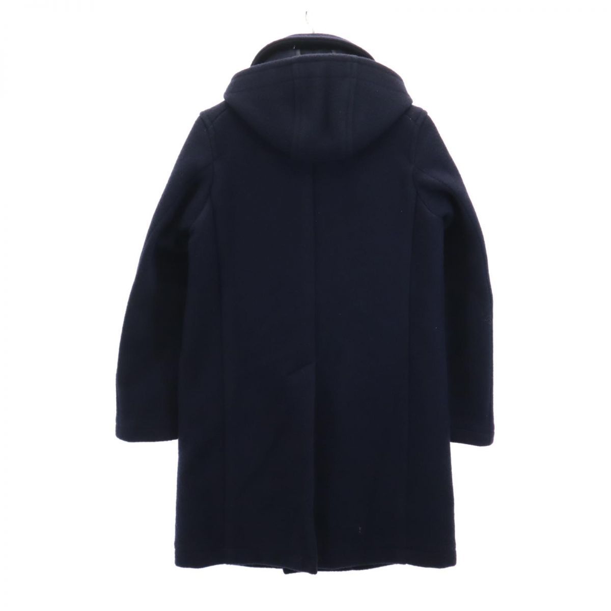 ダントン 日本製 長袖 ウールブレンド コート 34 ネイビー Danton くるみボタン レディース ダントン 日本製 長袖 ウールブレンド コート 34 ネイビー Danton