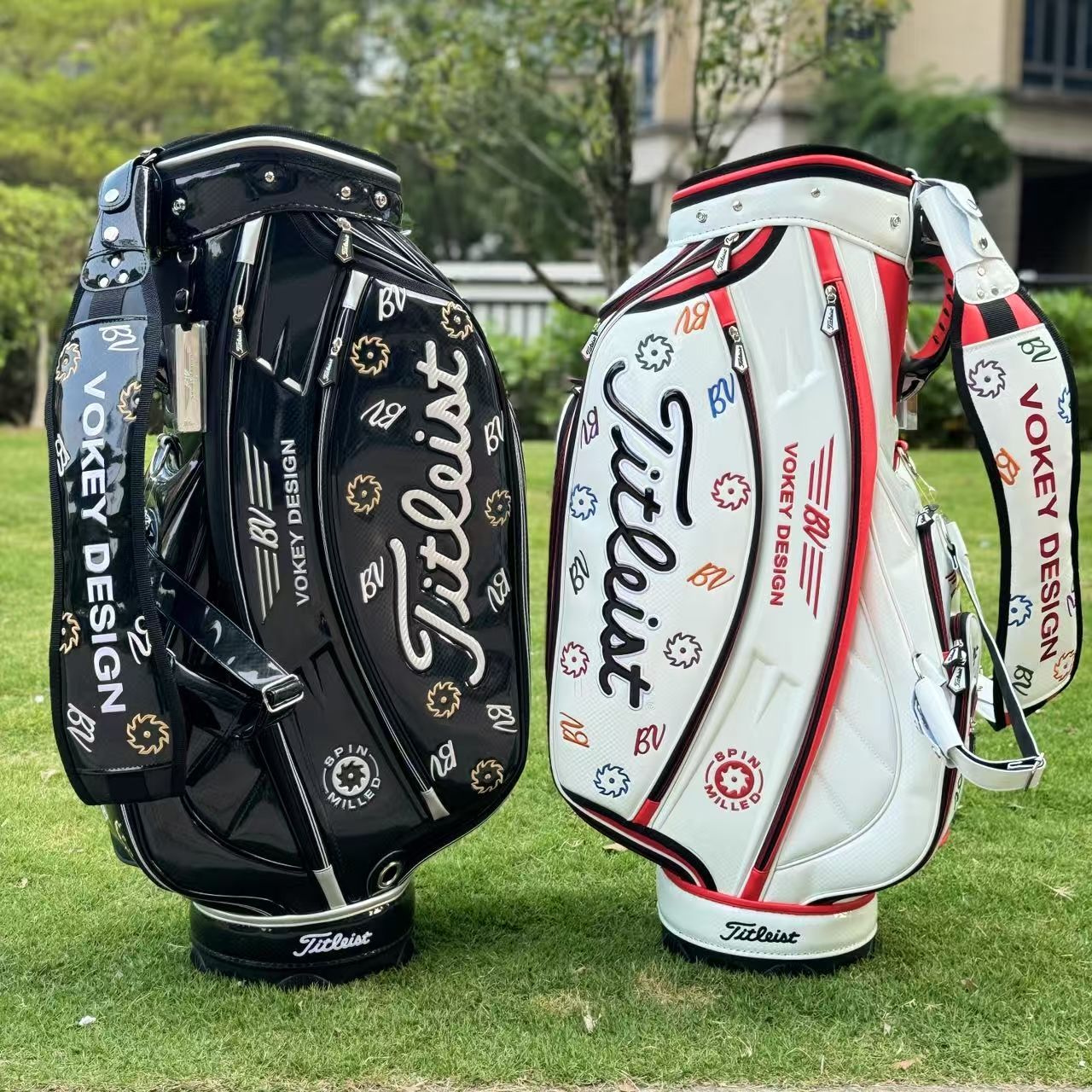 限定品 キャディバッグ ダークブルー タイトリスト×Mercedes-Benz