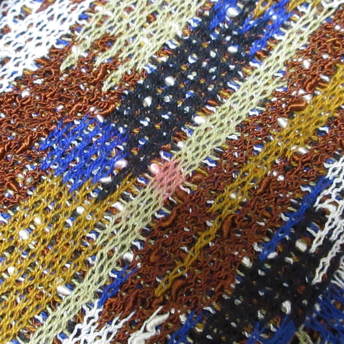 【新品】MISSONI ミッソーニ 総柄Vネックカーディガン イタリア製 40 良品 MISSONI ミッソーニ ヴィンテージ 総柄 Vネック