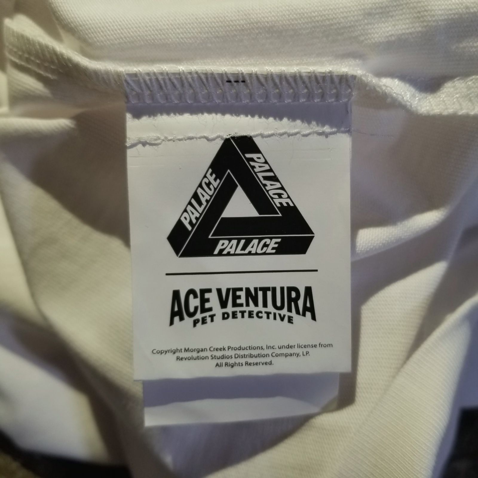 PALACE 25ss PAL-ACE T-SHIRT S WHITE パレス ジムキャリー T