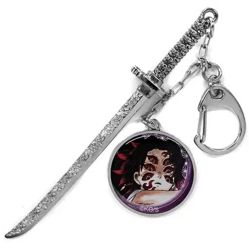 鬼滅の刃 妓夫太郎 日輪刀 メタルチャーム キーホルダー