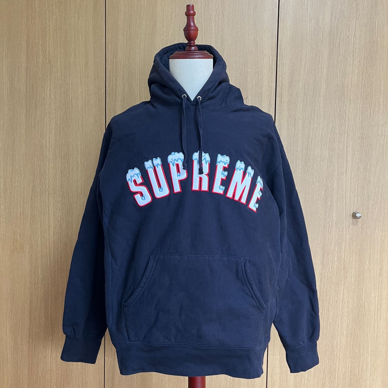 しょーへい【芸能人着用人気モデル】シュプリーム パーカー 刺繍アイスアーチ Supreme シュプリーム アイスロゴ アーチロゴ 20AW IcyArc Hooded