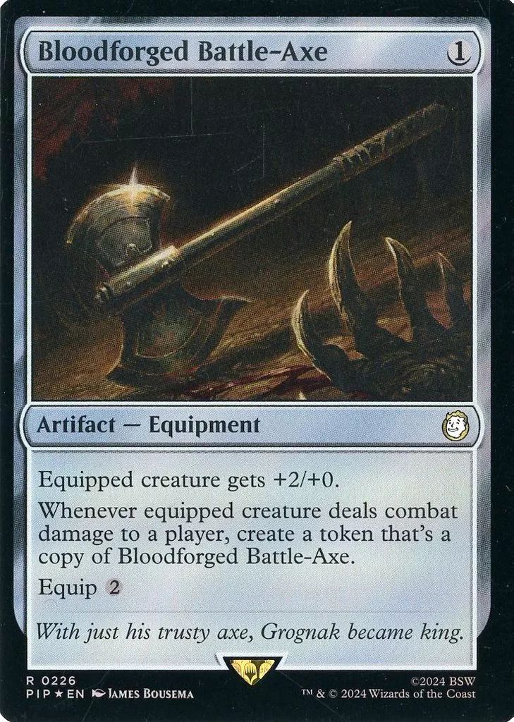 【ご確認用】ダブルマスターズ2022 血鍛冶の戦斧 日本語 1枚　MTG ご確認用】ダブルマスターズ2022 血鍛冶の戦斧 日本語 1枚 MTG