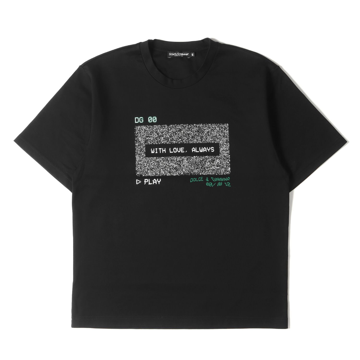 ドルチェ&ガッバーナ Tシャツ 黒 46 M DOLCE&GABBANAドルチェ