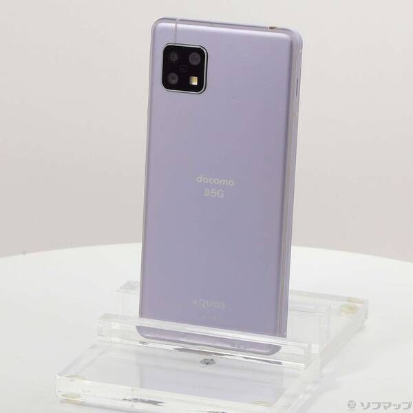 AQUOS sense5G SH-53A SIMロック解除済 品〕 AQUOS sense5G 64GB ライラック SH-53A docomoロック解除SIM