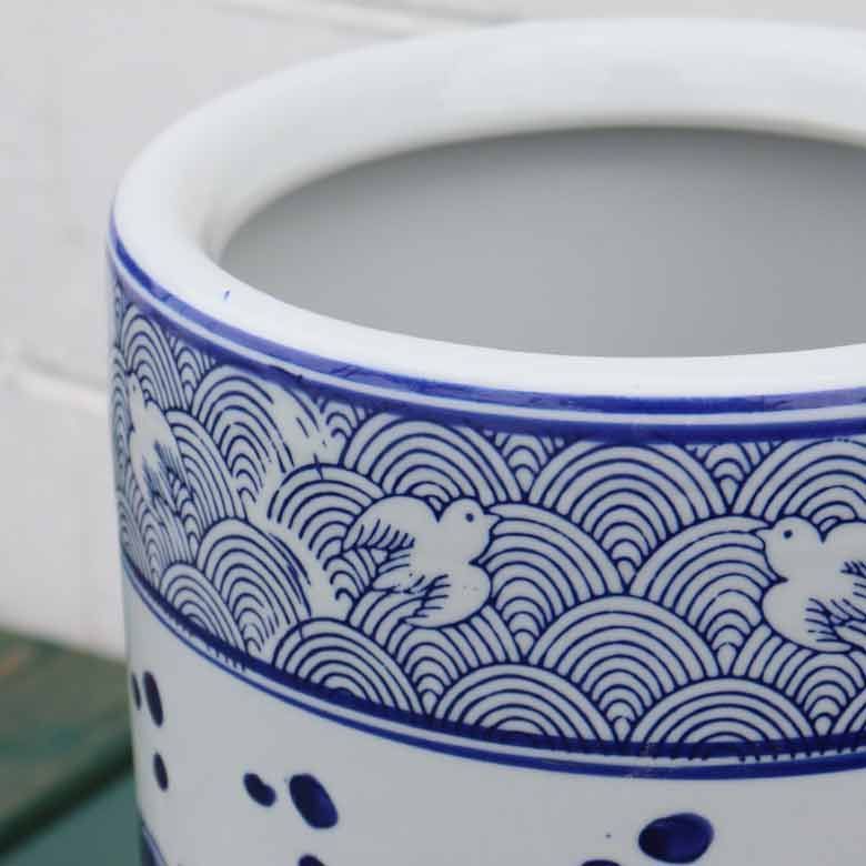 傘立て アンブレラスタンド 陶器製 兎 うさぎ アジアン レトロ