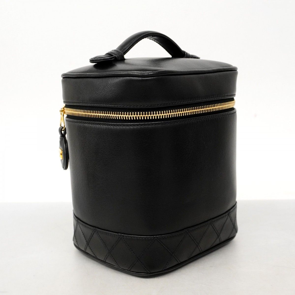 5md4305-h シャネル バニティバッグ ビコローレ ラムスキン ブラック ゴールド金具 レディース