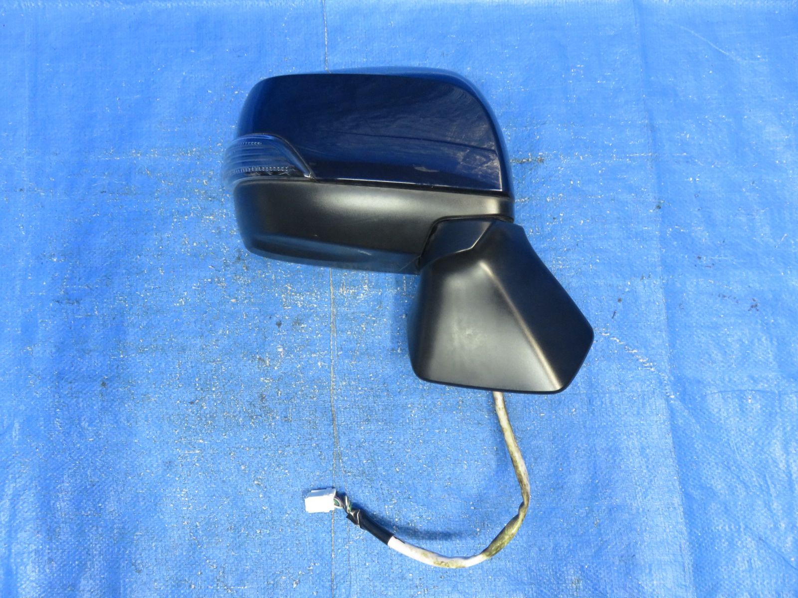 LA7014 スバル SJG フォレスター 右 ドアミラー 運転席 サイドミラー ウインカー付 純正 H3Qディープシーブルー SJ5 小傷