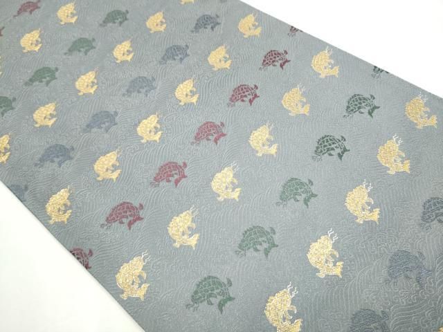 平和屋着物 六通柄袋帯 荒磯 金糸 三越扱い 正絹 CAAY2513hy