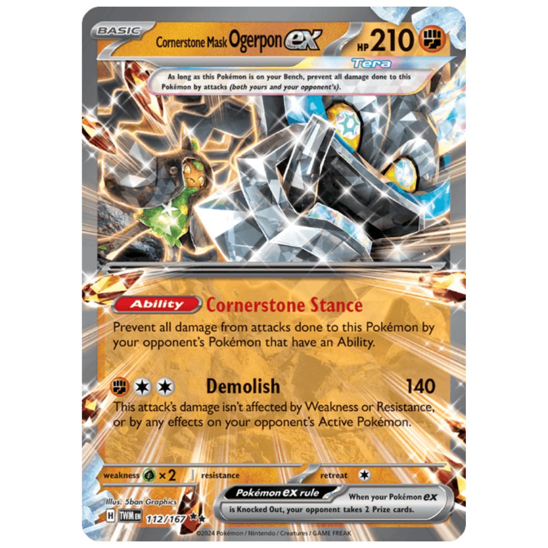 ポケカ オーガポン いしずえのめんex Cornerstone Mask Ogerpon ex