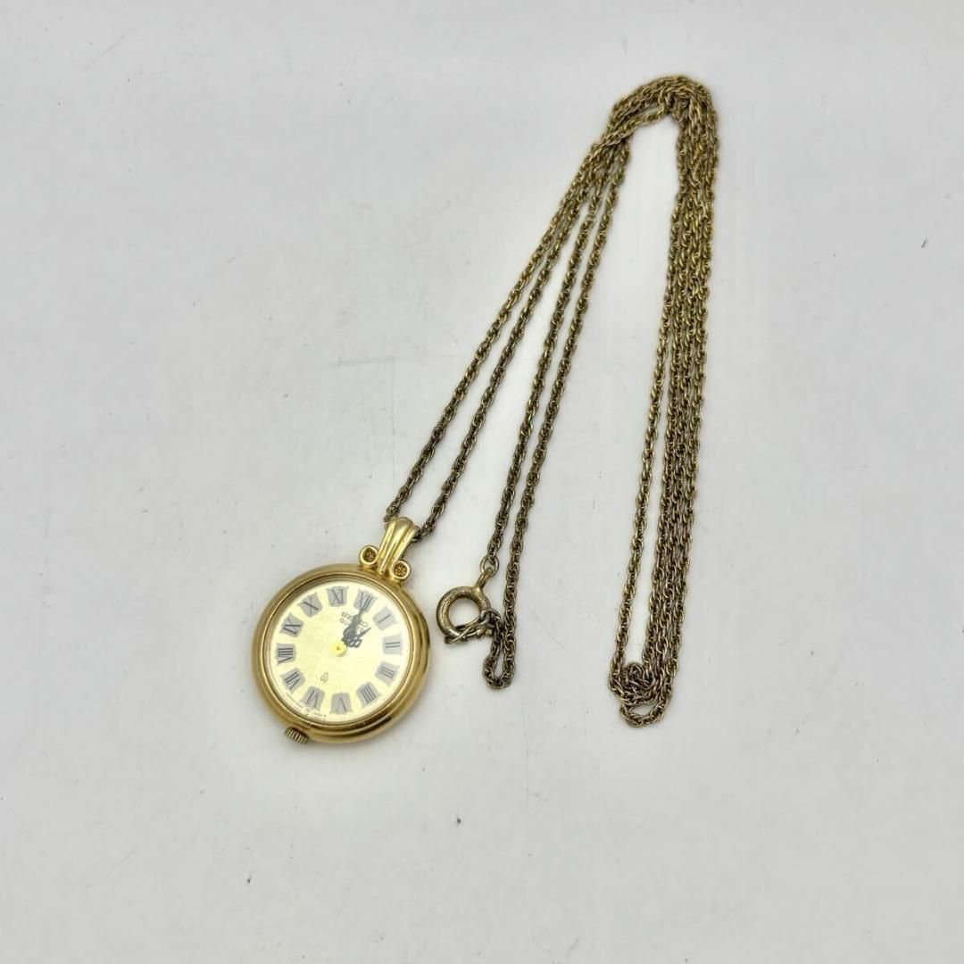 希少/新品電池】SEIKO セイコー 懐中時計 ゴールド ローマン