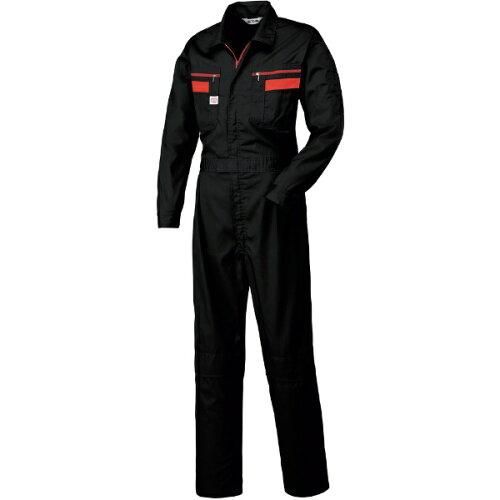 2営業日で発送 山田辰 YAMADATATSU つなぎ服 ブラック M 1-1180-BC-M 1着