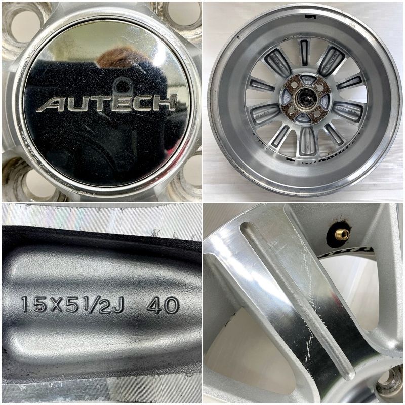 手頃な 15インチ アルミ 日産 ニッサン ノート 純正 オーテック 4本セット ノート ウイングロード ノート キューブ ティーダ ノート アルミホイール アルミホイール ホイール ホイル 純正ホイール ホイール ホイル 完璧な