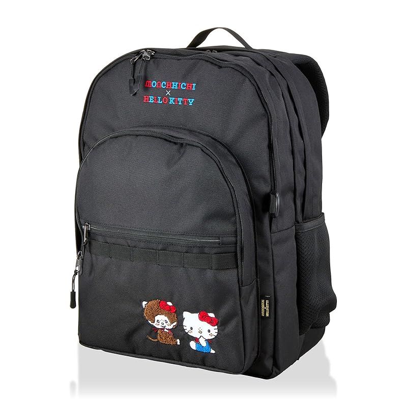 シフレ バックパック モンチッチ×ハローキティ 5147 SA21. ブラック モンチッチ×ハローキティ