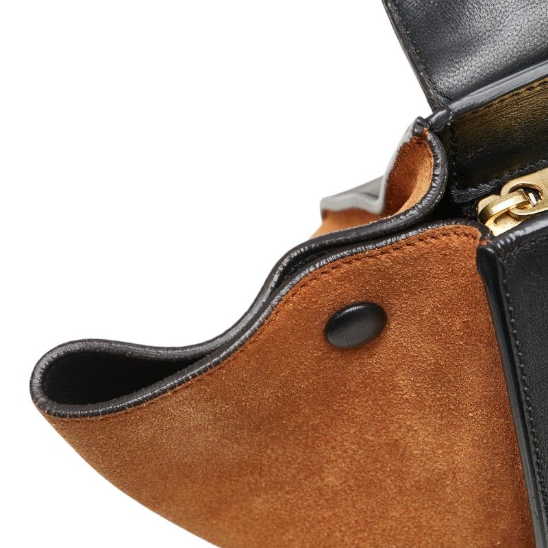 セリーヌ トラペーズ ハンドバッグ ショルダーバッグ 2WAY ブラック ブラウン レザー パイソン レディース CELINE 1-0223570 DECORATOM_COM_BR