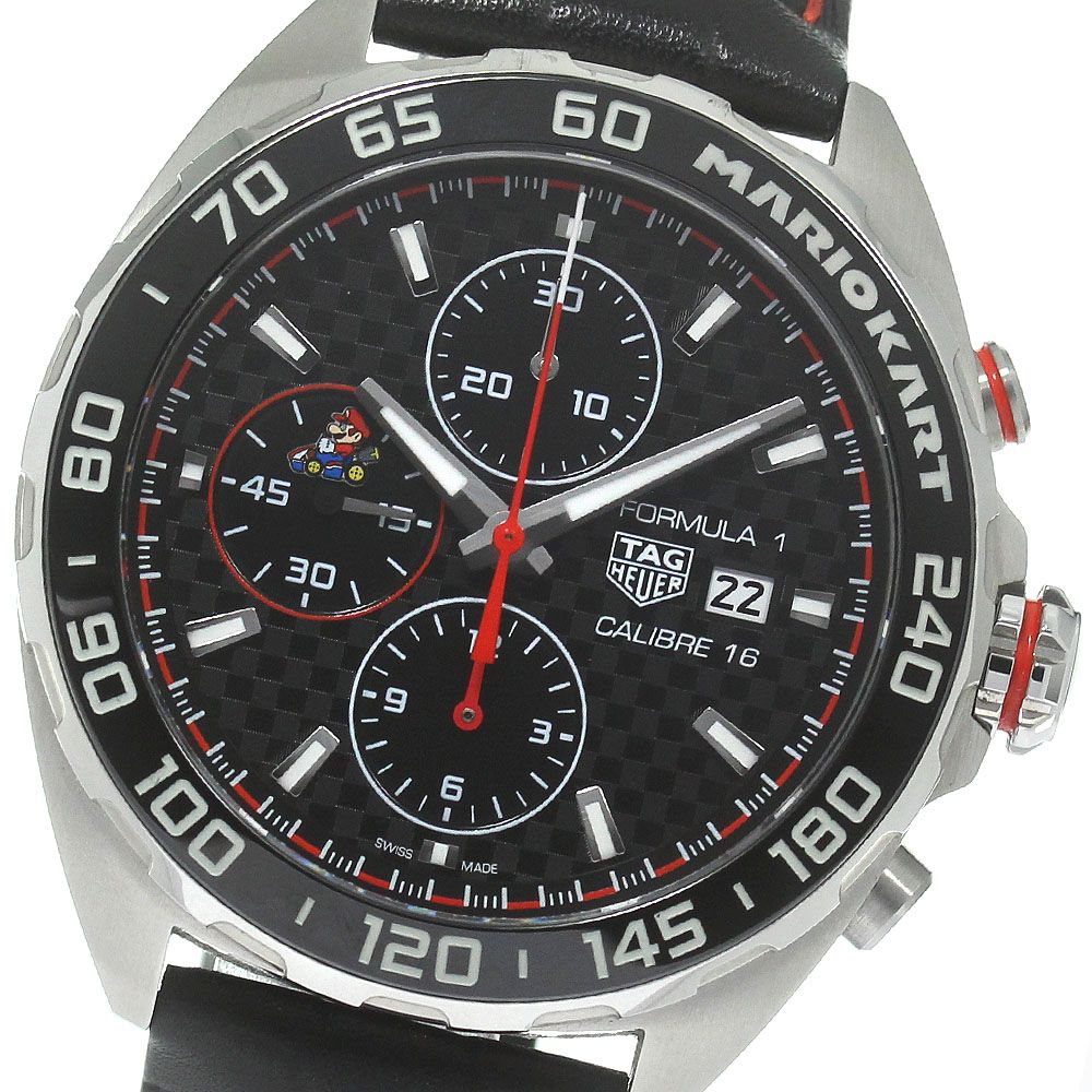 タグホイヤー TAG HEUER CAZ201E.FC6517 フォーミュラ1 × マリオカート キャリバー16 クロノグラフ 自動巻き メンズ良品箱・保証書付き_829538