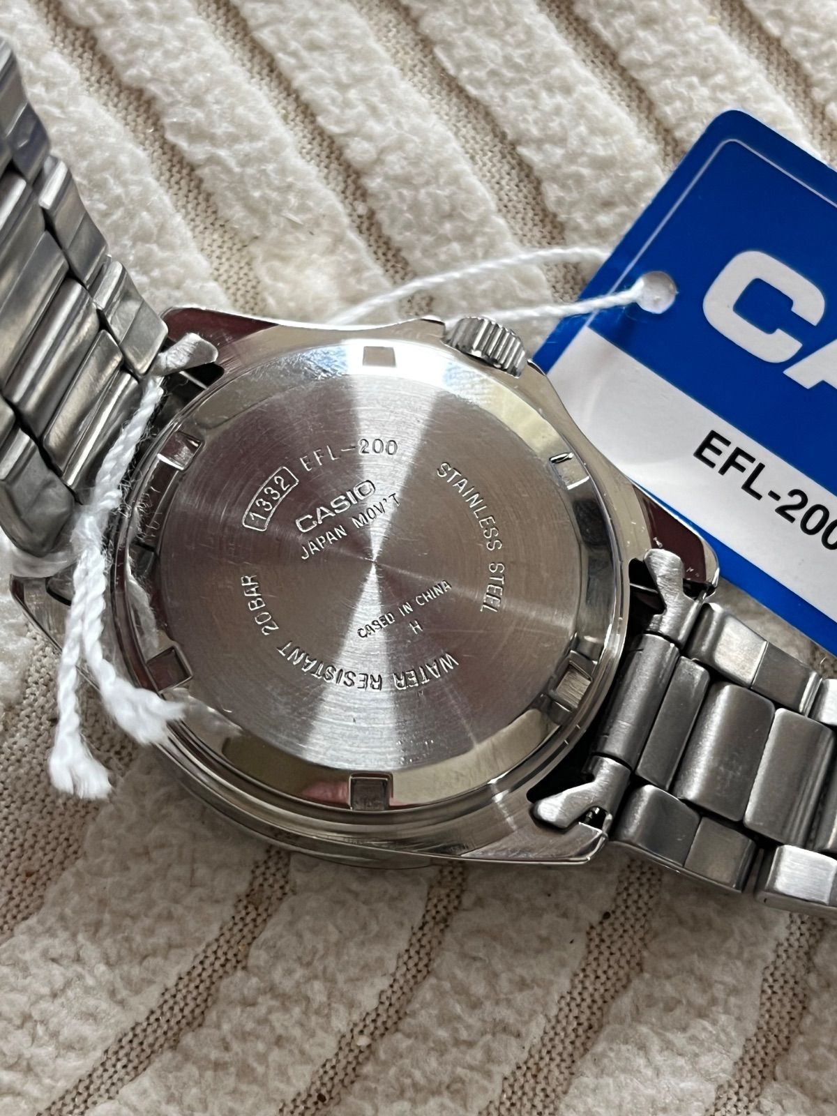 CASIO ダイバーズウォッチ EFL-200 20BAR シルバー メンズ - メルカリ