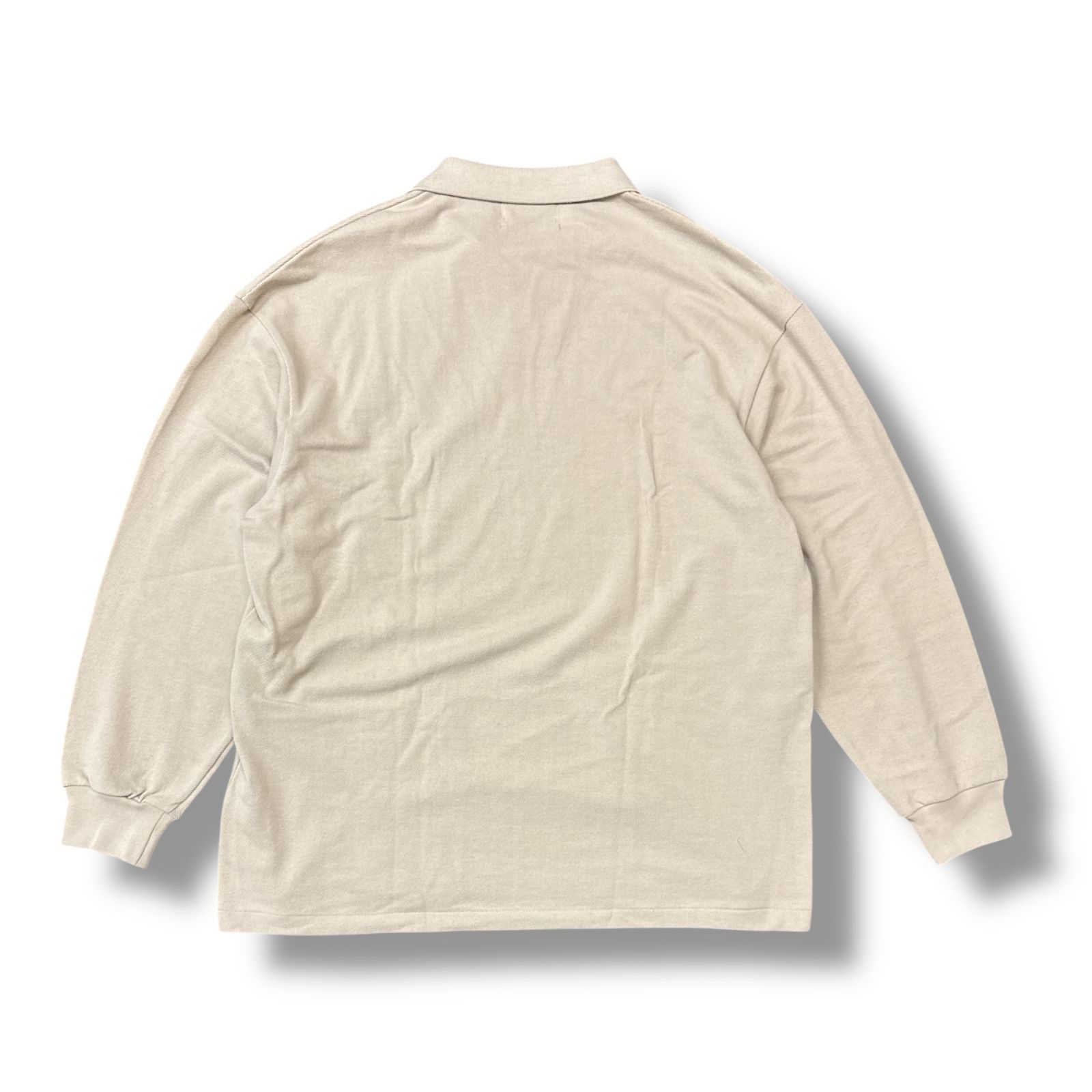 GraphPaper 25ssベージュ ポロシャツ サイズ1 参考上代22000円 未使用品 Graphpaper 25SS Cotton Pique Jersey