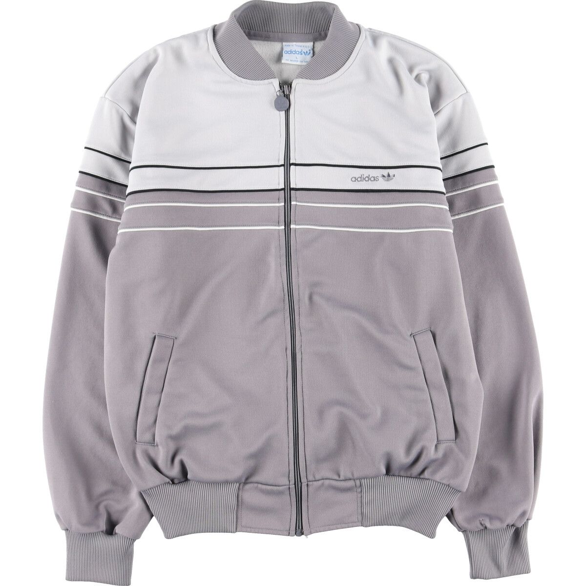 古着 80年代 アディダス adidas トレフォイルロゴ ジャージ トラックジャケット メンズL ヴィンテージ/eaa422828