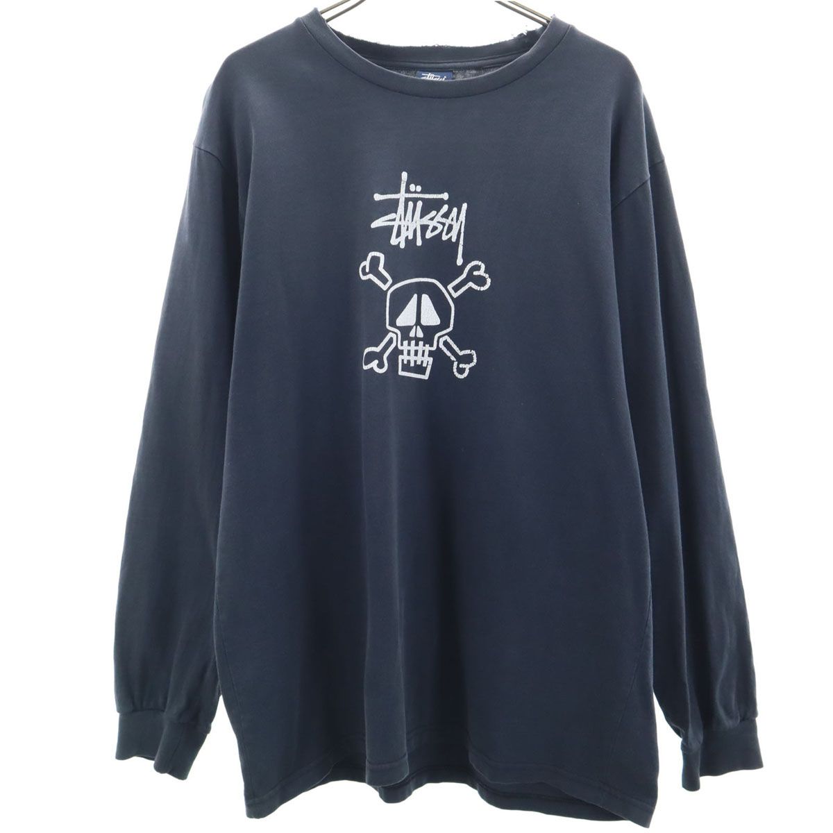 90s Stussy スカルプリント ロンT USA製
OLD Stussy STUSSY ステューシー 90s オールド USA製 紺タグ スカル 長袖 T