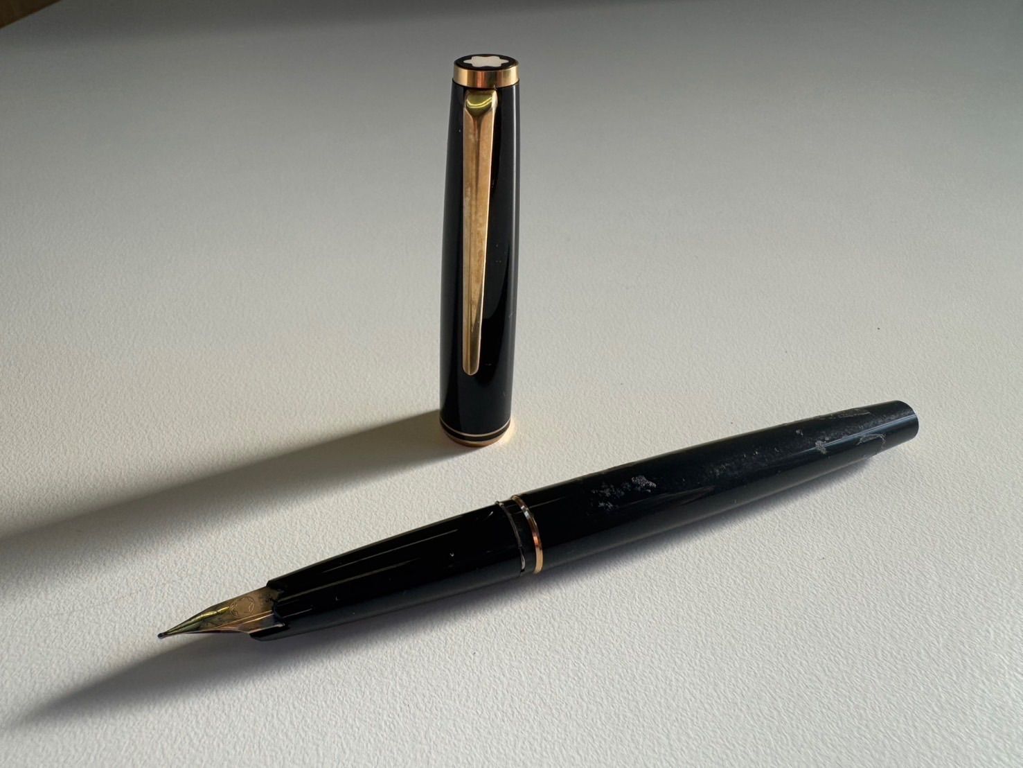 モンブラン 万年筆 MONTBLANC ペン先 585 モンブラン ゴールド 筆記