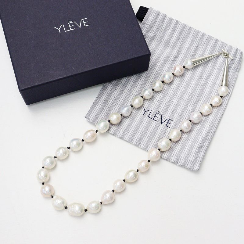 美品 定価53900円 2023年 イレーヴ YLEVE BAROQUE PEARL NECKLACE  