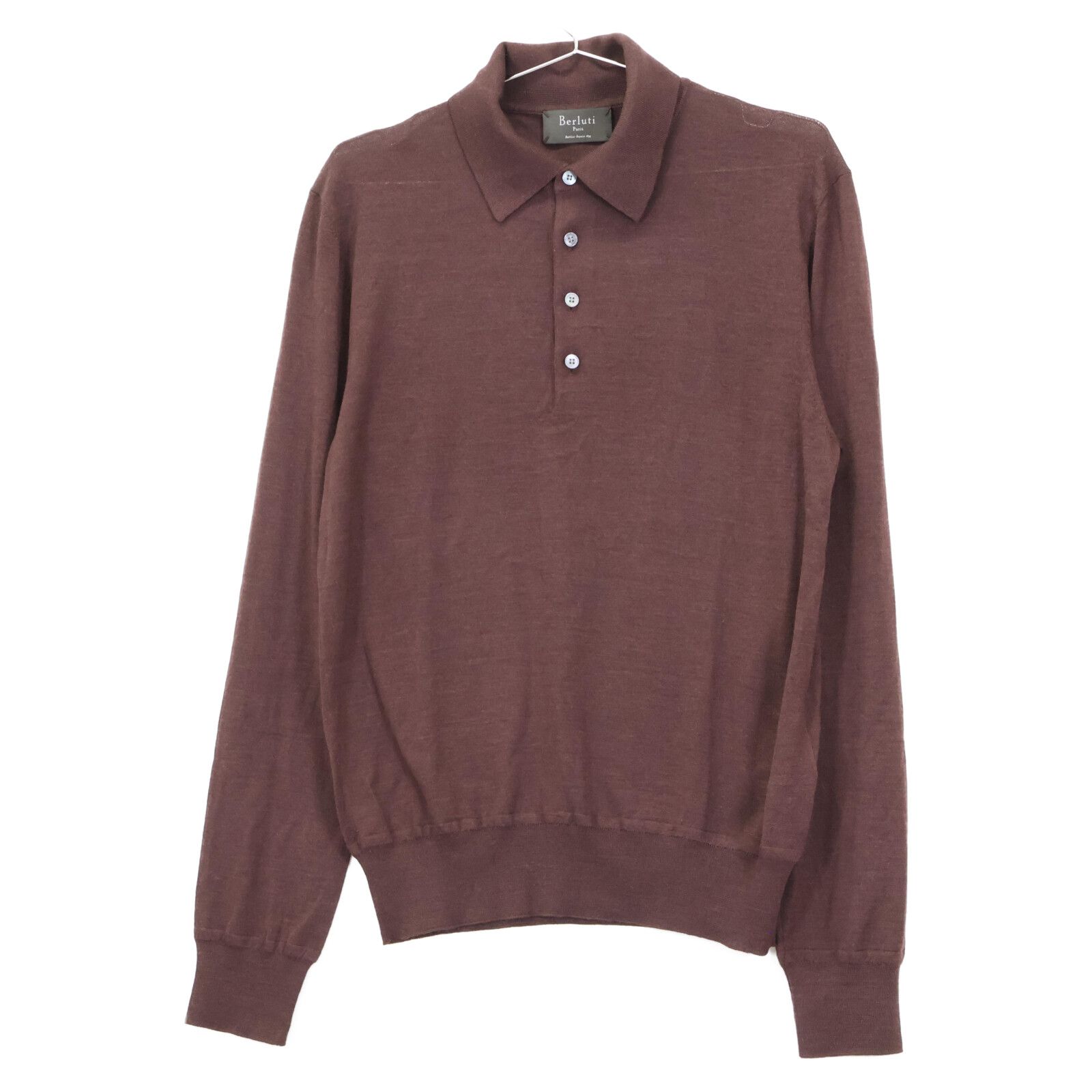 berluti ベルルッティ ブラウン カシミヤシルク ハイゲージプル