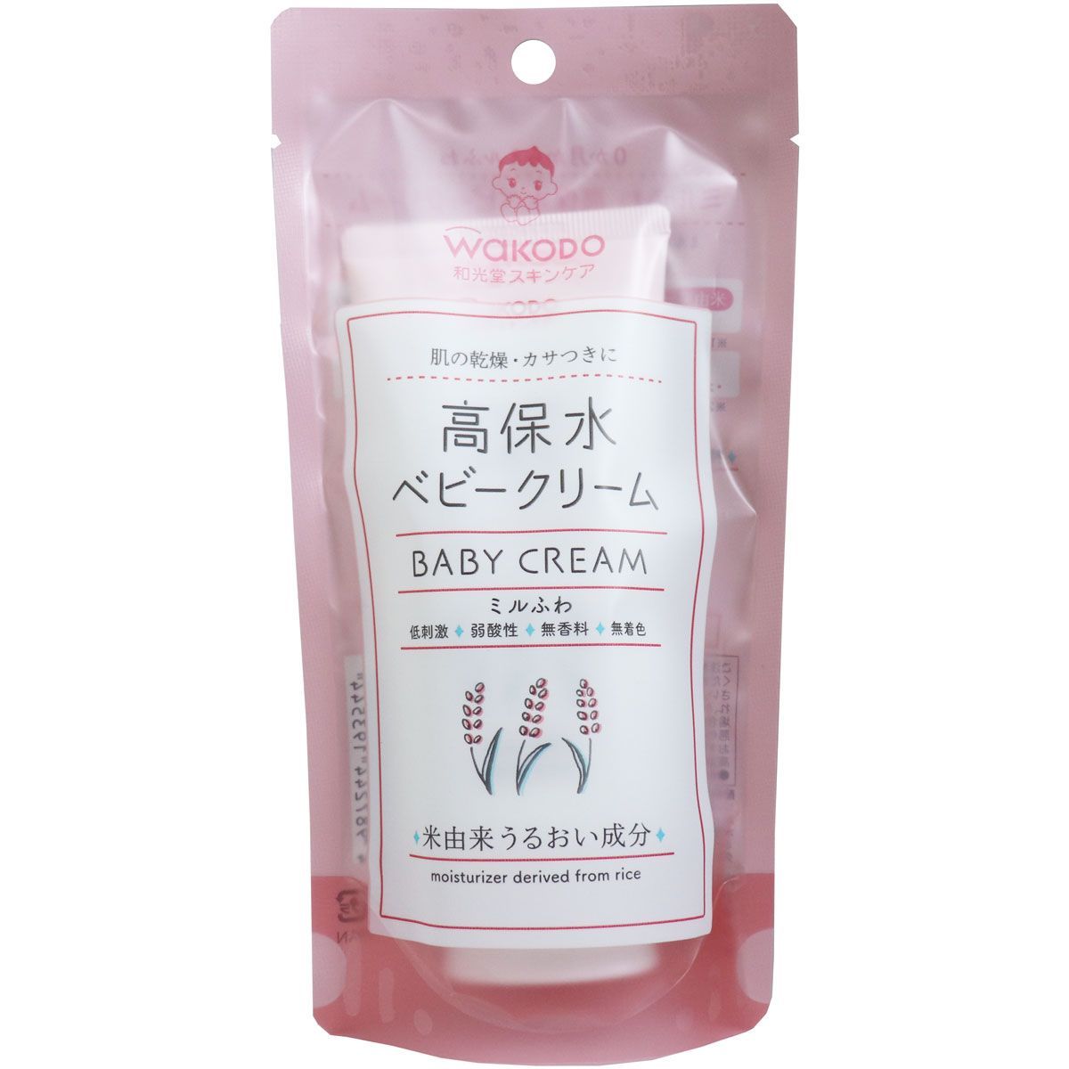6セット 和光堂 ミルふわ 高保水ベビークリーム 顔 からだ用 70g