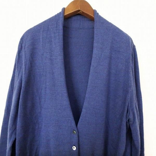 wnc レリアン Leilian カーディガン 13 青系 ニット ロング 大きい
