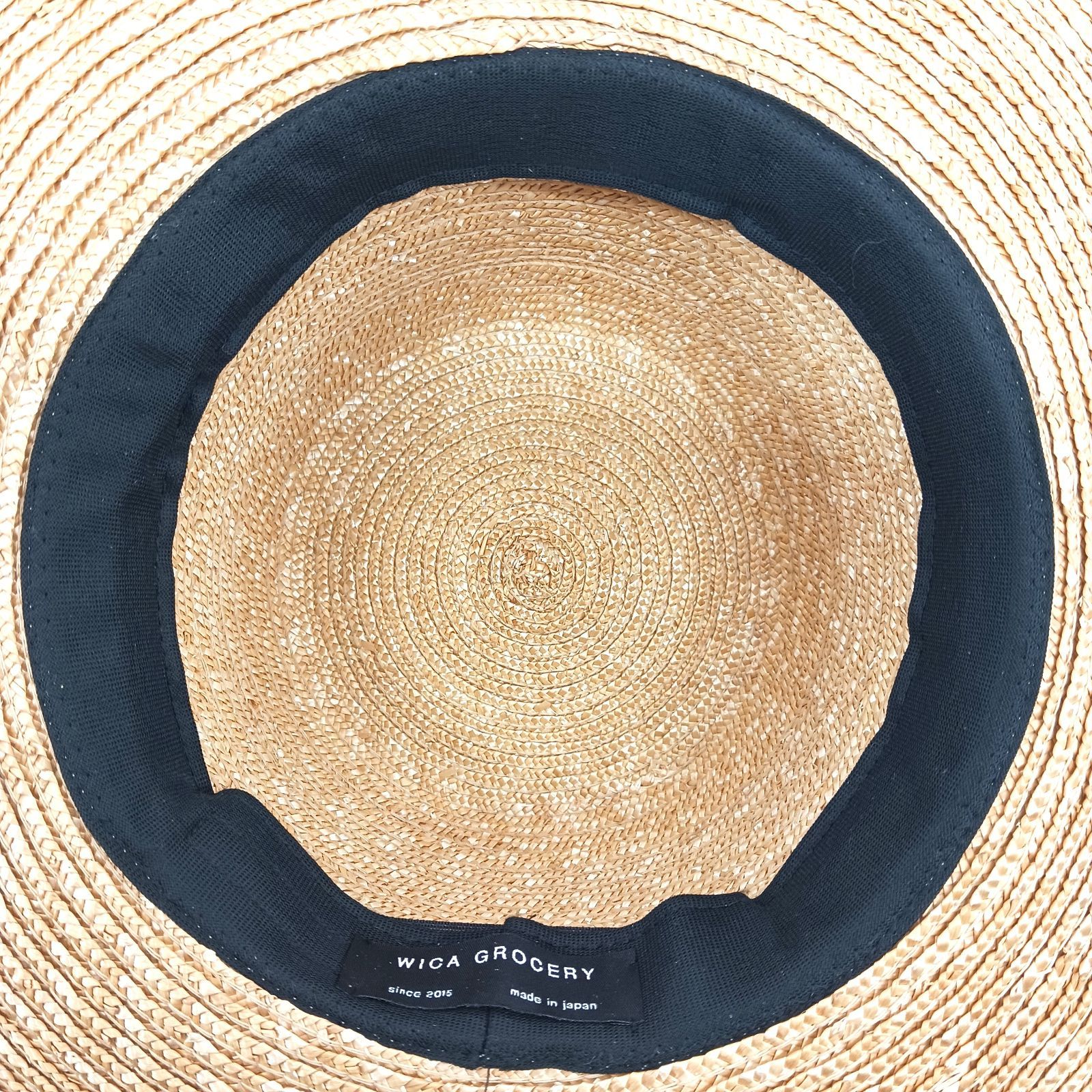 WICA GROCERY カンカン帽 WICA GROCERY ウィカグロサリー 麦わら帽子 ストローハット