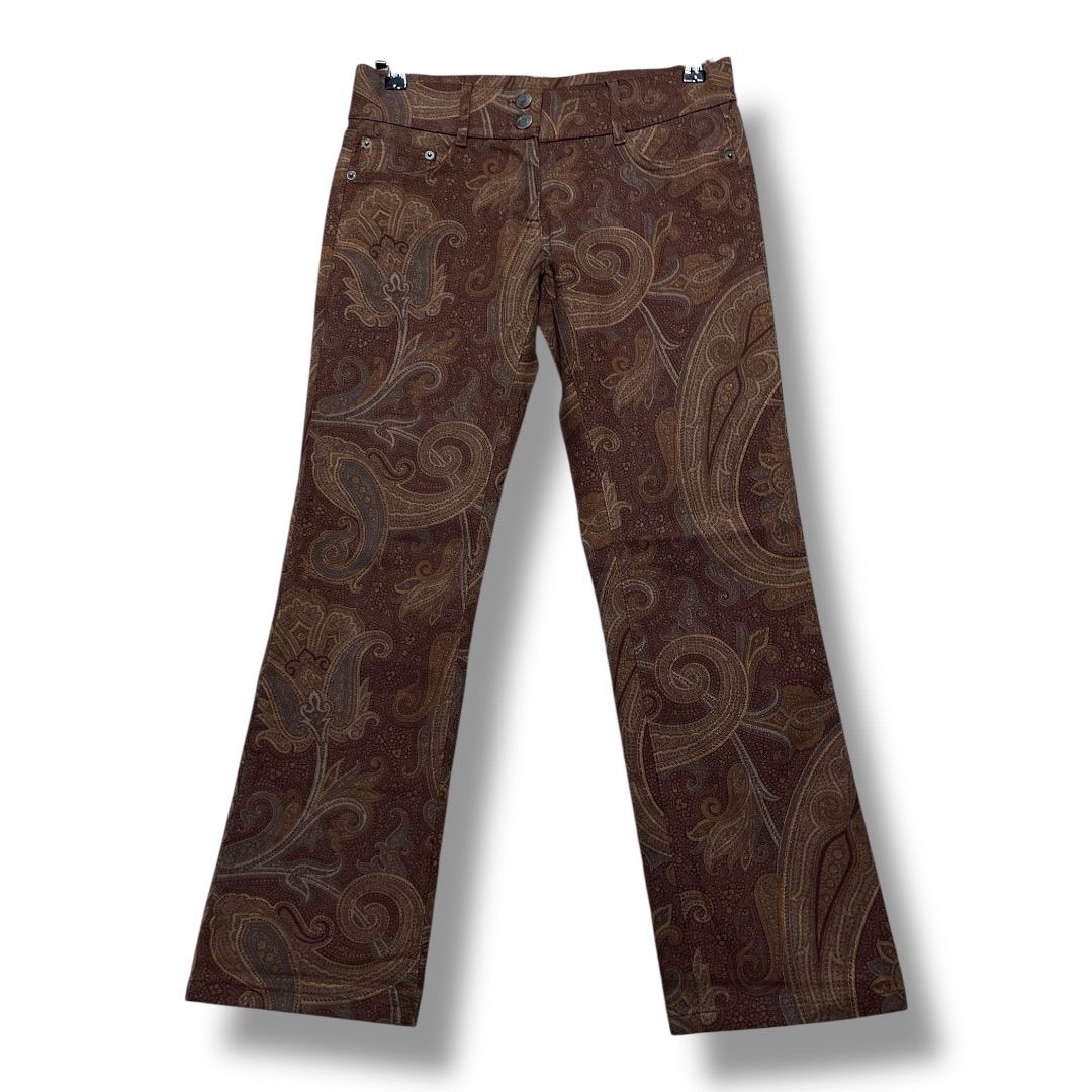 ETRO エトロ ペイズリー柄 ストレッチコットンパンツ カジュアル