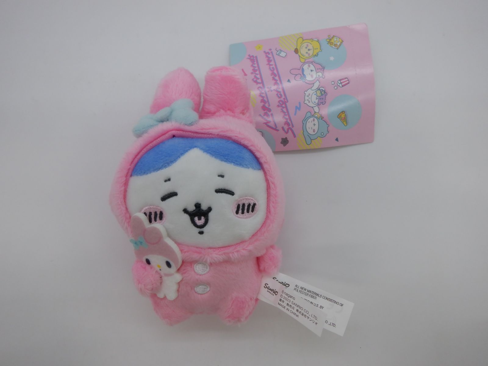 【正規品】ナガノフレンズ×マイメロディ マスコットホルダー ハチワレ ナガノフレンズ×マイメロディ マスコットホルダー（ハチワレ