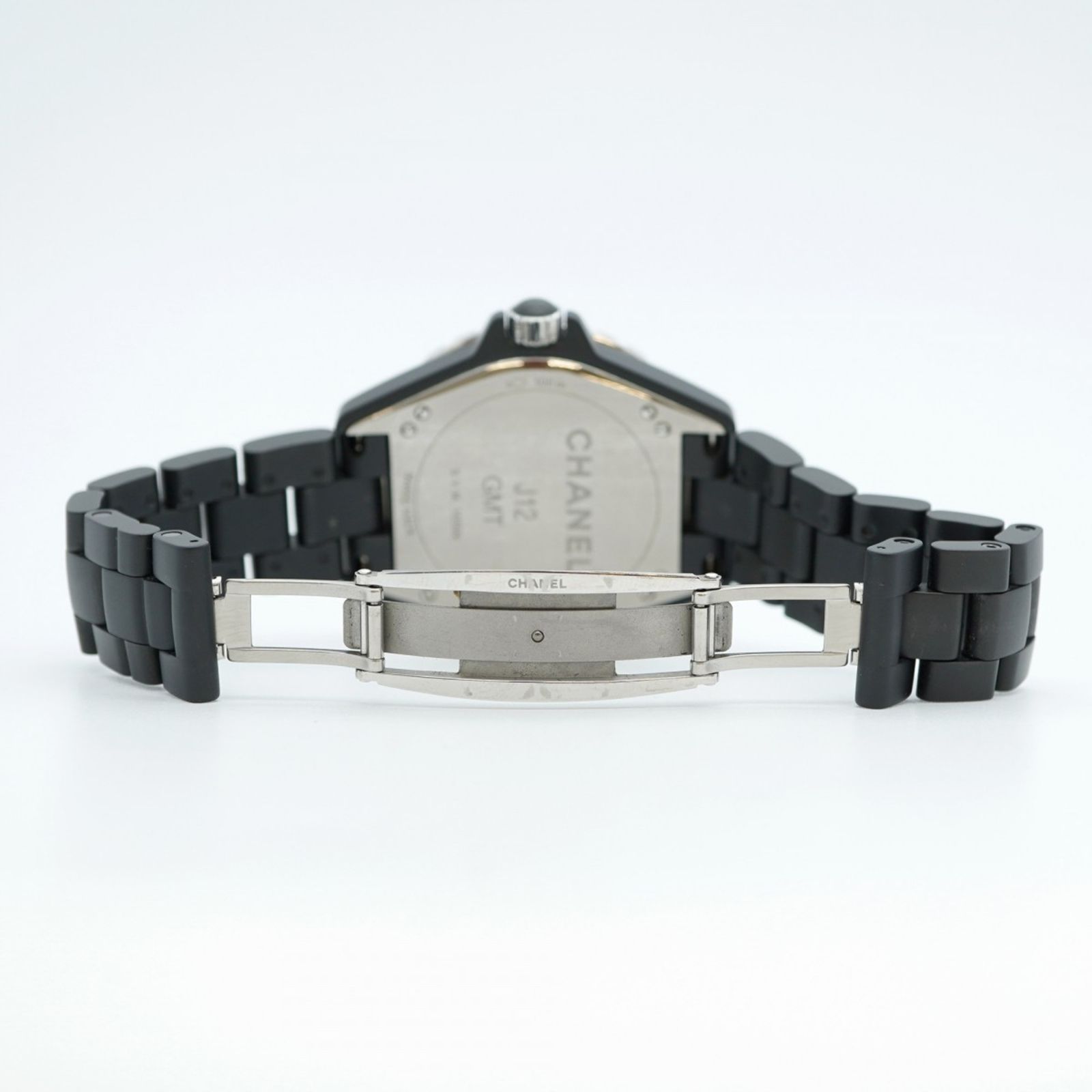 シャネル J 12 H 3101 黒文字盤腕時計 メンズ