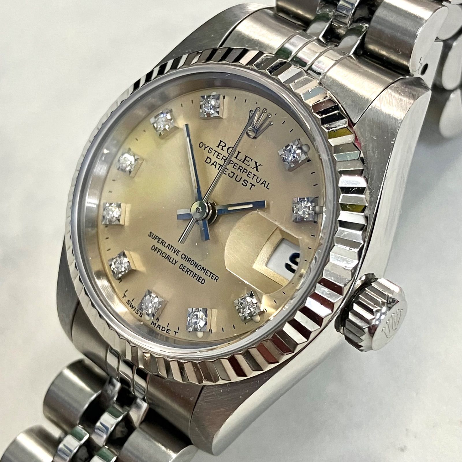 上美品⭐️ROLEX ロレックス】 デイトジャスト 69174G スクエア10P 