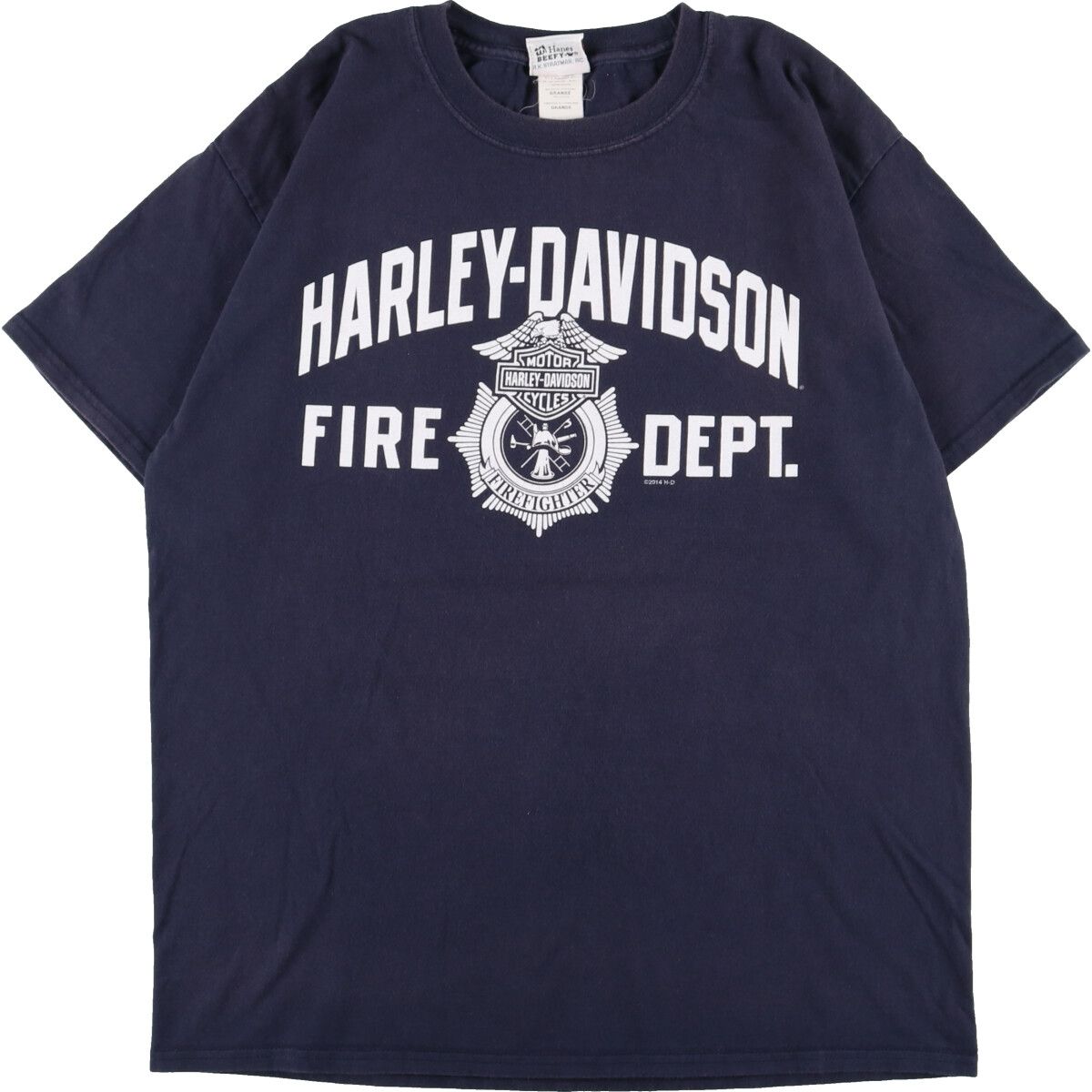 古着 ヘインズ Hanes Harley-Davidson ハーレーダビッドソン 両面プリント モーターサイクル バイクTシャツ メンズL/eaa340171