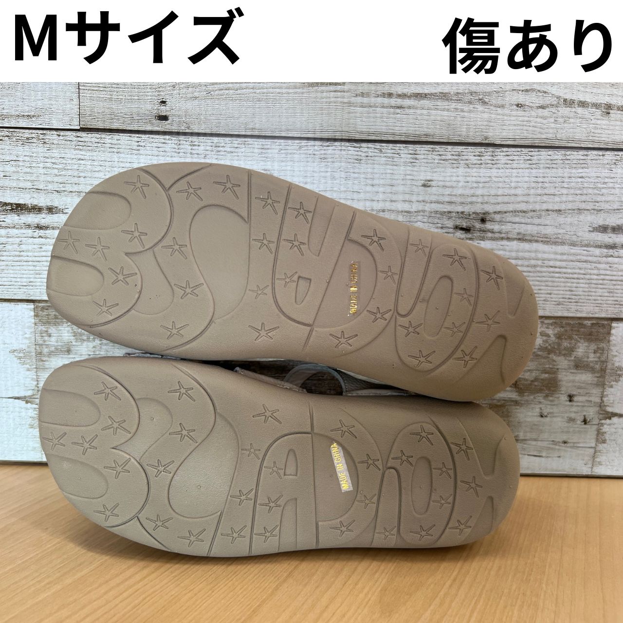 傷あり】エスタシオン Estacion ムーミン サンダル Mサイズ