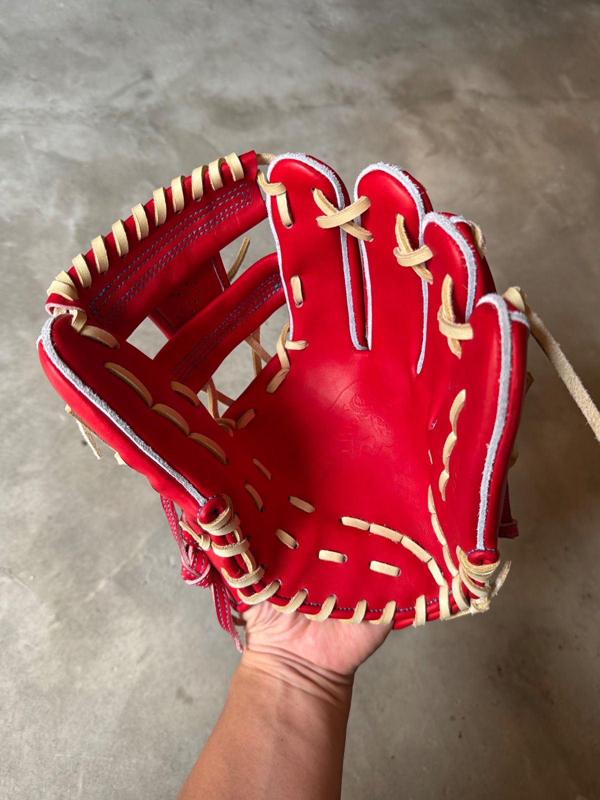 期間限定出品 2025 モデル TEPPEN 硬式用グローブ 内野手用 MIE-L Dオレンジ Tバンド 【最新作入荷】