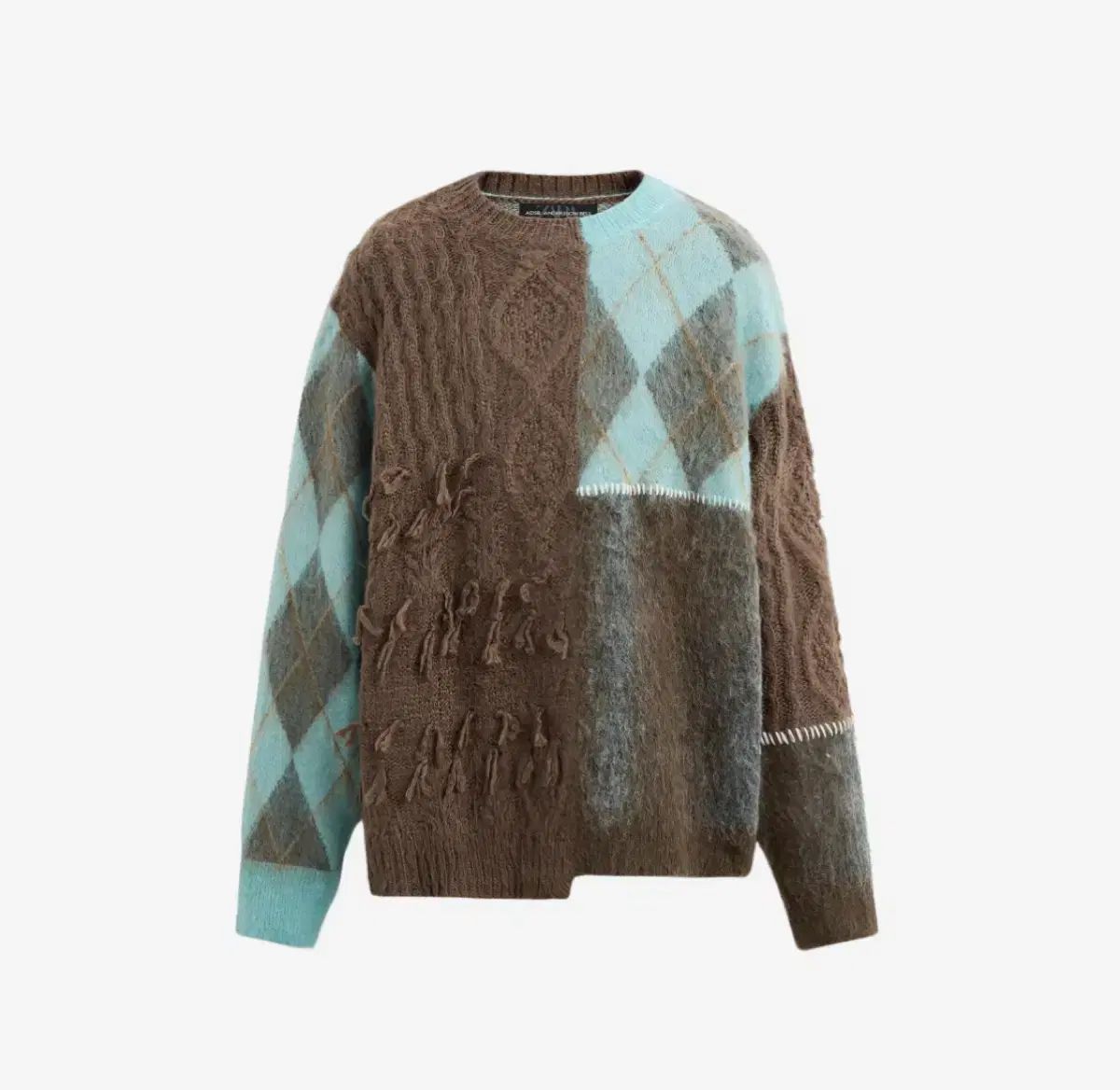 Andersson bellアンダーソンベルパッチワークジップアップカーディガン